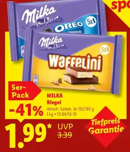 Lidl Milka Riegel Angebot