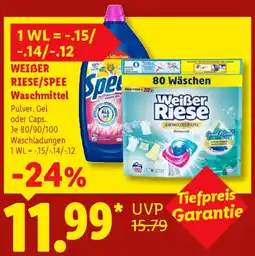 Lidl WEISSER RIESE/SPEE Waschmittel Angebot