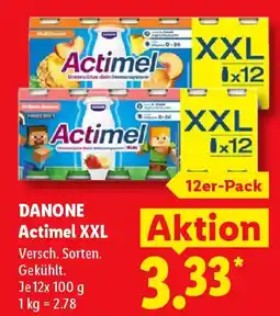 Lidl DANONE Actimel XXL Angebot