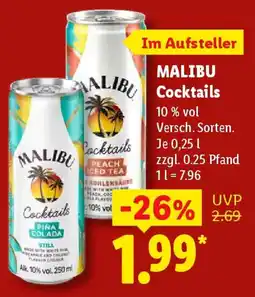 Lidl MALIBU Cocktails Angebot