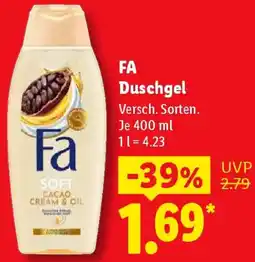 Lidl FA Duschgel Angebot