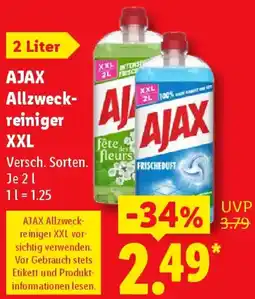 Lidl AJAX Allzweck-reiniger XXL Angebot