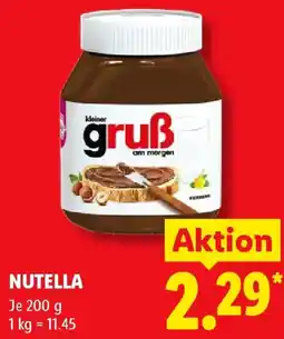 Lidl Nutella Angebot