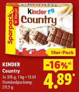 Lidl KINDER Country Angebot