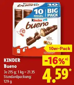 Lidl KINDER Bueno Angebot
