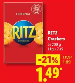 Lidl RITZ Crackers Angebot