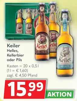 Getränkeland Keiler Helles, Kellerbier oder Pils Angebot