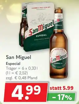 Getränkeland San Miguel Especial Angebot