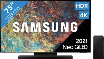 Coolblue Samsung GQ75QN90A Neo QLED (2021)+ Samsung HW-Q800A/ZG Angebot