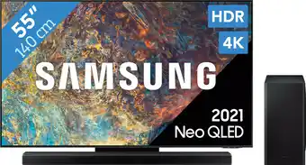 Coolblue Samsung GQ55QN90A Neo QLED (2021)+ Samsung HW-Q800A/ZG Angebot