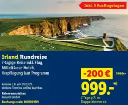 Lidl Irland Rundreise Angebot