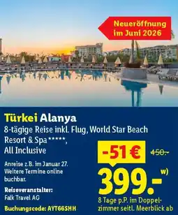 Lidl Türkei Alanya Angebot