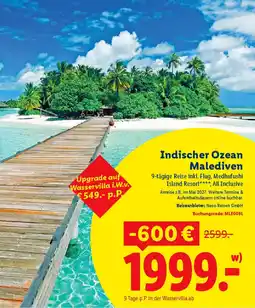 Lidl Indischer Ozean Malediven Angebot