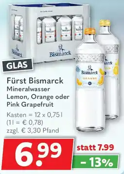 Getränkeland Fürst Bismarck Mineralwasser Angebot