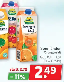 Getränkeland Sonnländer Orangensaft Angebot