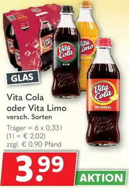 Getränkeland Vita Cola oder Vita Limo Angebot