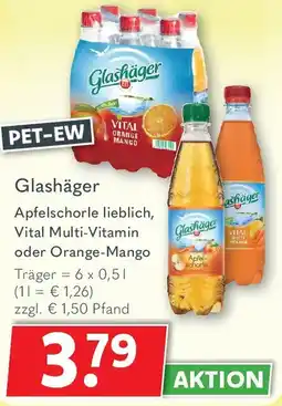 Getränkeland Glashäger Apfelschorle lieblich Angebot