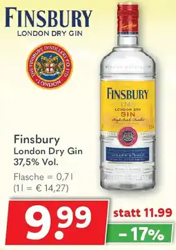 Getränkeland Finsbury London Dry Gin Angebot