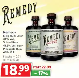 Getränkeland Remedy Elixir Rum-Likör Angebot