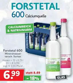 Getränkeland Forstetal 600 Mineralwasser Angebot