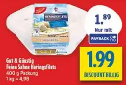 diska Gut & Günstig Feine Sahne Heringfilets Angebot