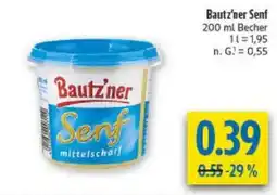 diska Bautz'ner Senf mittelscharf Angebot
