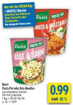 diska Knorr Pasta Pot oder Asia Noodles Angebot