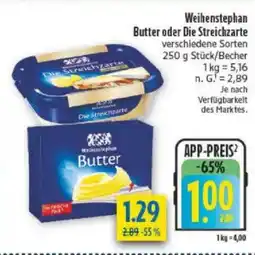 diska Weihenstephan Butter oder Die Streichzarte Angebot