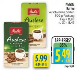 diska Melitta Kaffee Angebot