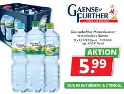 Getränkeland Gaensefurther Mineralwasser Angebot