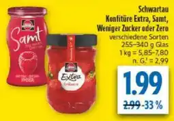 diska Schwartau Konfitüre Extra, Samt Angebot