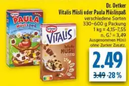 diska Dr. Oetker Vitalis Schoko Müsli Angebot