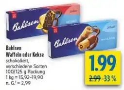 diska Bahlsen Waffeln oder Kekse schokoliert Angebot
