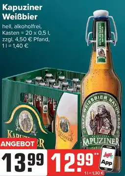 Logo Getränkemarkt Kapuziner Weißbier Angebot