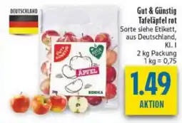 diska Gut & Günstig Tafeläpfel rot Angebot