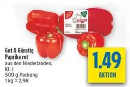 diska Gut & Günstig Paprika rot Angebot