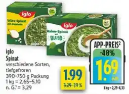 diska iglo Spinat Angebot