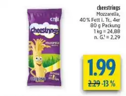 diska cheestrings Mozzarella Angebot