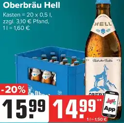 Logo Getränkemarkt Oberbräu Hell Angebot