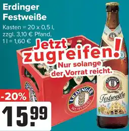 Logo Getränkemarkt Erdinger Festweiße Angebot