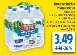 diska Vitrex natürliches Mineralwasser Angebot