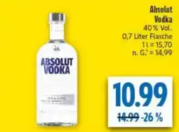 diska Absolut Vodka Angebot