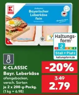 Kaufland K-CLASSIC Bayr. Leberkäse Angebot