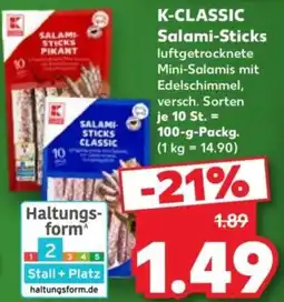 Kaufland K-CLASSIC Salami-Sticks Angebot