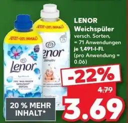 Kaufland LENOR Weichspüler Angebot
