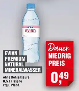 Handelshof EVIAN PREMIUM NATURAL MINERALWASSER Angebot