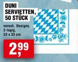 Handelshof DUNI Servietten Angebot