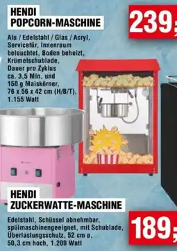 Handelshof HENDI POPCORN-MASCHINE Angebot