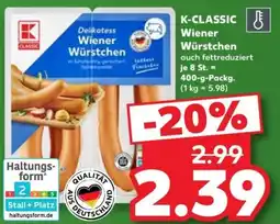 Kaufland K-CLASSIC Wiener Würstchen Angebot