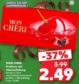 Kaufland MON CHÉRI Pralinen mit Alkoholfüllung Angebot